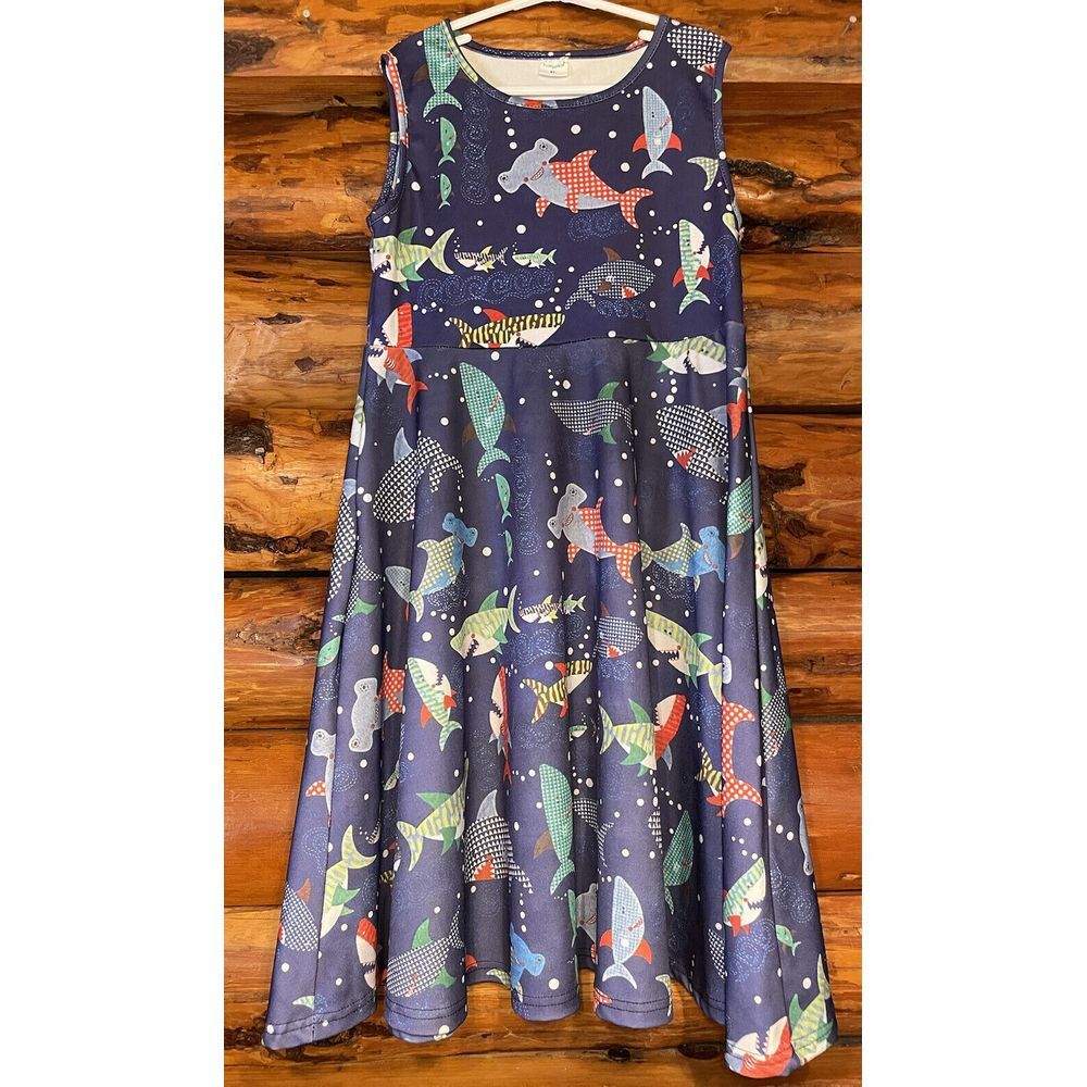Funnyco Kid Marine‎ Life Ocean Animals Dress XL (14-16)